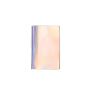 Colorful Travel Transparent Holographic Passport Cover Sleeve Waterproof PVC Card Clear Plastic Rainbow Color Passport Holder