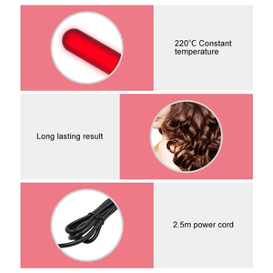 Anpassbarer Heißer Trend: Tragbarer 25mm Keramik-PTC LED Elektrischer Lockenstab ohne Klemme für Tiefe Wellen - Product Image 4