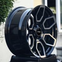 Jantes tout-terrain forgées HTOR 17 18 20 pouces 6x139.7, face usinée, noires, pétales, pour Land Cruiser 300, Ram 1500, Sequoia, Titan
