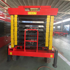 Plateforme élévatrice mobile à ciseaux remorquable de 6 m, 8 m, 10 m, 14 m, capacité de travail en <span class=keywords><strong>hauteur</strong></span> de 300 kg, à vendre - Product Image 2