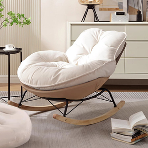 XTSFY-05 Sofa malas tunggal kursi goyang kulit sintetis desain Modern apartemen Hotel penggunaan warna dapat disesuaikan ukuran ruang tamu - Product Image 4