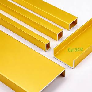 Perfil de Canal de Aluminio en Forma de <span class=keywords><strong>U</strong></span>, Riel Guía para Fijación de Vidrio y Ranura, Banda de Borde y Tira de Retención para Uso Industrial y Decorativo - Product Image 4