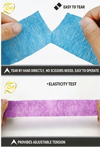 Bandes <span class=keywords><strong>de</strong></span> soutien élastiques auto-adhésives colorées pour genoux, poignets, chevilles, paumes et épaules, 4,5 m - Product Image 4