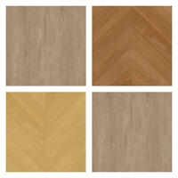 Carreaux de sol en bande de bois finition mate Porcelaine aspect bois rustique pour salle de bain Accent à chevrons en céramique avec fonction antidérapante