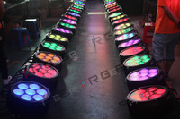 Projecteur de scène extérieur étanche IP65 DMX512 haute puissance P7 Razor 7 LED 25W RGBWA 5-en-1 COB LED Par64 pour fêtes, bars et scènes