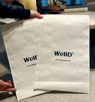 Sacs d'emballage tissés personnalisés pour l'expédition de vêtements, en polymaille coloré, recyclé et imperméable, pour l'identité de marque