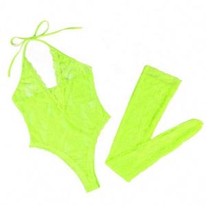 Body Sexy da donna in maglia di pizzo Spandex nuovo Set di biancheria intima di tendenza con un livello di controllo costante - Product Image 6