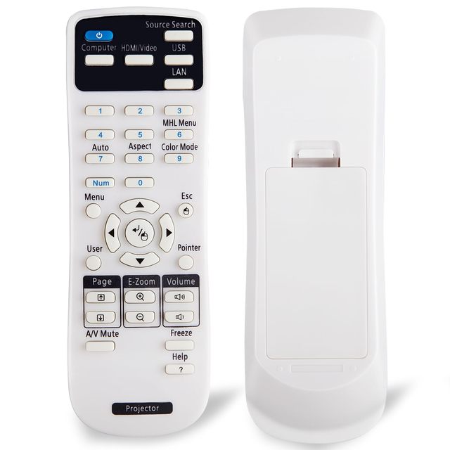 Remote Control for Epson Projector, Compatible for 1599176 EX3220 EX5220 EX5230 EX6220 EX7220 725HD