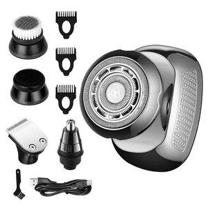 USB Rechargeable Men's Portable <b>Shaver</b> Single Blade Rotary Custom Trimmer for <b>Face</b> IPX5 Waterproof 90 Min Runtime Hotel Triple-b - Product Image 1