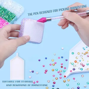 Qiao 3Mm 4Mm 5Mm Tùy Chỉnh Thạch AB Nhựa Không Sửa Chữa Nóng Thạch Flatback Đá Cho Tự Làm Trang Trí 18800 cái/hộp - Product Image 4