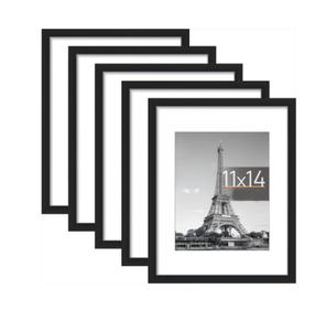 Winfeier A4 & A3 <span class=keywords><strong>Cadre</strong></span> d'affiche pour photos 6x8 Cadres photo en <span class=keywords><strong>bois</strong></span> noir - Product Image 1