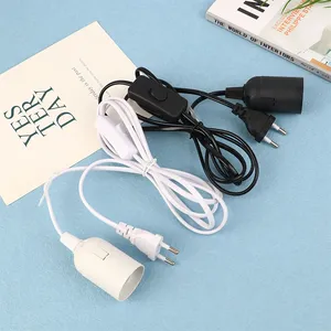 EU US Plug 1.8m Power Cord <strong>Cable</strong> E27 <strong>Lamp</strong> Base Holder <strong>with</strong> Switch Wire for Pendant Led Bulb Fixture Hanglamp Suspension <strong>Socket</strong> - Product Image 4