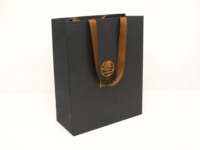 Bolsas de Papel Kraft Reciclado Personalizables para Empacar Zapatos/Ropa/Calcetines, Impresión en Huecograbado, Bolsas de Compra Reutilizables con Cierre Superior, Gratis