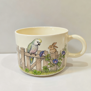 Taza de Cerámica Personalizada Hecha a Mano con Diseño Europeo Pintado a Mano, Apta para Lavavajillas, con Patrón de Foto de Cockatoo - Product Image 5