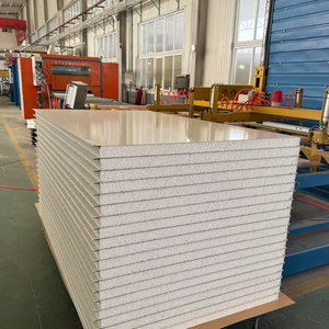 प्रत्यक्ष निर्माता के रंग स्टील पिप्स/रॉक ऊन सैंडविच पैनल पूर्वनिर्मित कंटेनर घर दीवार सजावट छत गोदाम - Product Image 1