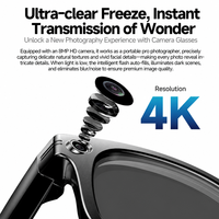 Gafas con Cámara de Video W610T, Transferencia Wi-Fi de Alta Velocidad, Aplicación Prism Pro, Cámara IA de 8MP, Interpolación de 32MP, Grabación de Video 4K