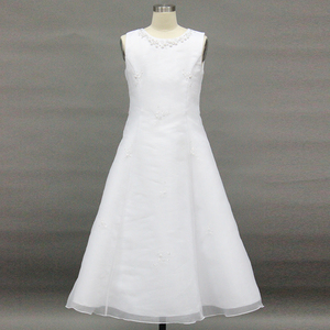 D30569 <span class=keywords><strong>vestido</strong></span> <span class=keywords><strong>blanco</strong></span> <span class=keywords><strong>de</strong></span> primera comunión con chaqueta <span class=keywords><strong>de</strong></span> satén - Product Image 3
