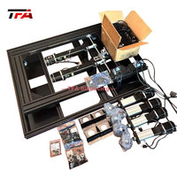 aluminio Simulador de cabina de carreras asiento coche conducción simulador de carreras juego de cabina simulador de carreras