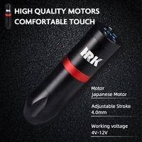 Machine à tatouer sans fil HRK en gros d'usine, double batterie 1500 mAh, moteur japonais, écran numérique