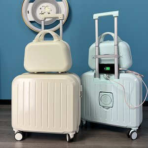Maleta para niños al por mayor, Maleta <span class=keywords><strong>de</strong></span> mano para pequeñas empresas con portal USB, <span class=keywords><strong>bolsa</strong></span> con carro para cabina, soporte para teléfono, Maleta, equipaje ligero - Product Image 5