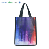 Sac fourre-tout de luxe en PET non tissé pour le shopping, personnalisé par sublimation, idéal pour l'emballage de marques haut de gamme