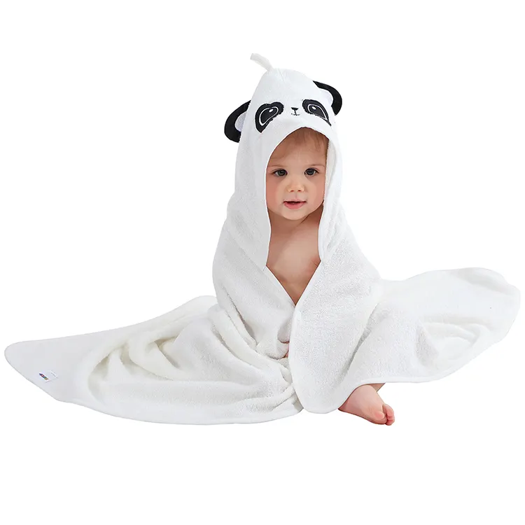 Michley verão praia 75*100cm forma de panda, toalha de banho, confortável, fibra de bambu, 0-3 anos de idade, toalhas para crianças