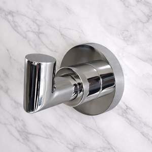 Crochet simple en acier inoxydable 304 poli - Porte-serviettes et porte-manteau mural en métal pour salle de bain et cuisine - Product Image 3