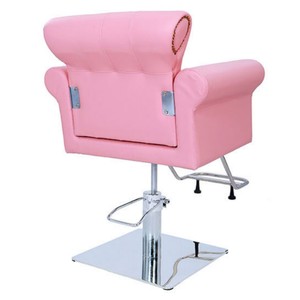 Fauteuil de Barbier Hydraulique Capitonnée avec <span class=keywords><strong>Strass</strong></span>, Accoudoir Vintage à Clous, <span class=keywords><strong>Chaise</strong></span> de Coiffure et de Coupe pour Salon de Beauté et Coiffure - Product Image 4