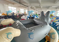 Jouet d'eau gonflable commercial bâche en PVC forme de chat tube remorquable fabricant de bateaux Disco