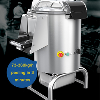 Commerciële roestvrijstalen taro zoete aardappelen hoefijzers wortel aardappel schiller groothandel volautomatische aardappelschilmachine