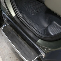 Pour Land Rover Defender 90 110 2020+ Bande de seuil de porte extérieure noire en ABS, protection de seuil de porte, bande décorative, accessoires de voiture