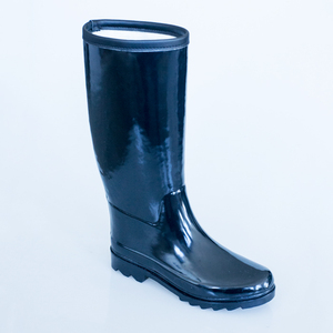 Las mujeres es alto brillante <span class=keywords><strong>botas</strong></span> <span class=keywords><strong>de</strong></span> goma personalizar negro brillante <span class=keywords><strong>de</strong></span> goma <span class=keywords><strong>botas</strong></span> Wellington - Product Image 5