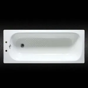Banheira retangular embutida de porcelana em aço inoxidável, banheira de banheiro com melhor design, 1200/1400/1500/1600/1700mm