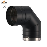 Kit de tuyau de cheminée en acier inoxydable à paroi simple, certifié CE, durable, pour foyer moderne