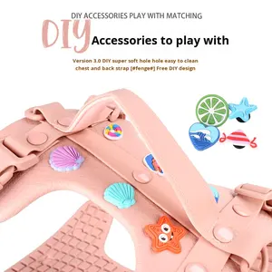 <span class=keywords><strong>Harness</strong></span> dada penghemat hidup <span class=keywords><strong>DIY</strong></span>, untuk kucing oranye terang Oxford XS terbuat dari busa lateks alami tahan bau - Product Image 3