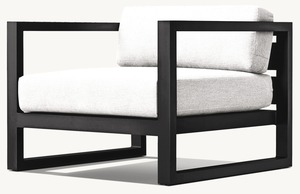 Meubles de jardin modernes et luxueux, confort et résistance aux intempéries, chaise longue en aluminium - Product Image 2