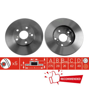 Groothandel Leveranciers 275Mm 31440 Remschijf Auto Rem Rotoren Voor Toyota Noah <span class=keywords><strong>Blade</strong></span> Corolla Rumion Nav1 Pacnic - Product Image 4