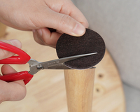 Patins en feutre autocollants adhésifs pour meubles, patins de protection pour les pieds de table, de chaise, de canapé, protection des meubles