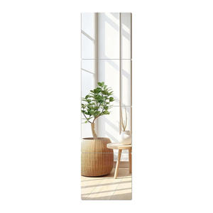 Big Wall Self Adhesive Arched <b>Silver</b> Modern Acrylic <b>Mirror</b> with Waterproof Design Bath Home Decor Customized Size - Product Image 1