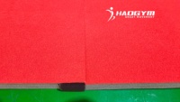 Tapis de gymnastique HAOGYM, tapis de sol à ressorts 14x14m, sol en bois à ressorts, couleur rouge, épaisseur populaire 3cm 4cm 5cm, taille personnalisable.