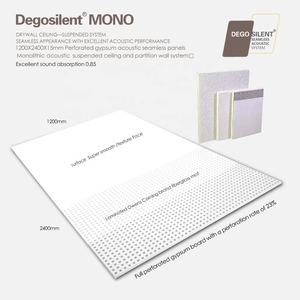 Superficie bianca del falso marmo del <span class=keywords><strong>soffitto</strong></span> acustico liscio con i pannelli senza cuciture attaccati perfettamente hanno perforato i pannelli senza cuciture acustici del gesso - Product Image 6