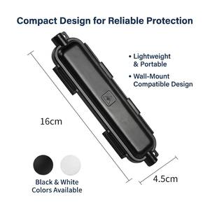 Boîtier <span class=keywords><strong>de</strong></span> protection optique étanche IP65 <span class=keywords><strong>pour</strong></span> câble <span class=keywords><strong>de</strong></span> descente FTTH 1 entrée 1 sortie 2.0*3.0mm, en ABS - Product Image 4