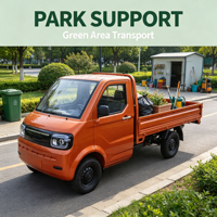 Mini Camioneta Eléctrica China, Vehículo de Transporte Eléctrico, Camioneta Eléctrica de 2 Puertas con Cabina de Conducción Cerrada, Mini Camioneta Eléctrica de 4 Ruedas