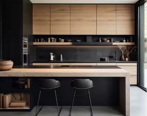 Usine de conception tout-en-un, designs modernes personnalisés, ensembles d'armoires de cuisine à finition brillante - Product Image 6