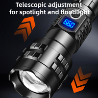 Lampe torche LED puissante à longue portée, tactique, super lumineuse, pour la défense personnelle, le camping et les activités professionnelles