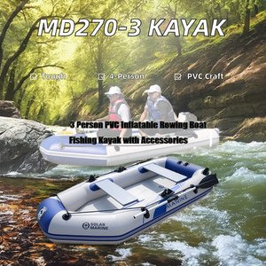 Solarmarine-<span class=keywords><strong>Kayak</strong></span> inflable de PVC para 4 <span class=keywords><strong>personas</strong></span>, bote de pesca, canoa, alfombrilla de aire, accesorios estándar para surf, 2,7 m, M - Product Image 2