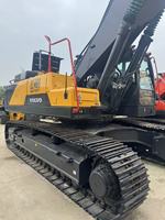 Excavatrice hydraulique lourde Volvo EC480 d'occasion, système hydraulique d'origine stable, grande machine de terrassement