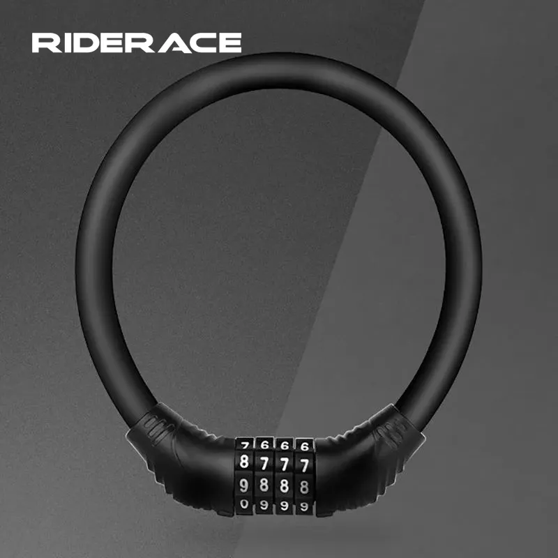 RIDERACE haneli bisiklet zinciri kilidi anti-hırsızlık anti-kesme alaşım çelik motosiklet döngüsü taşınabilir bisiklet kablo kodu şifreli kilit