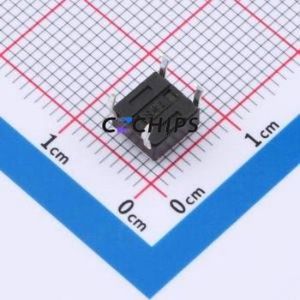 TS013-CBW1FH4.3 Tactile Switch Through hole-4P,6x6mm Switch Single Pole Single Throw Round Button 2.5N Through Hole - Product Image 2
