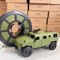 Filamen Printer 3D PETG Hijau Tua Matte Tahan Benturan Tinggi dan Tahan Lama untuk Pembuatan Mainan DIY